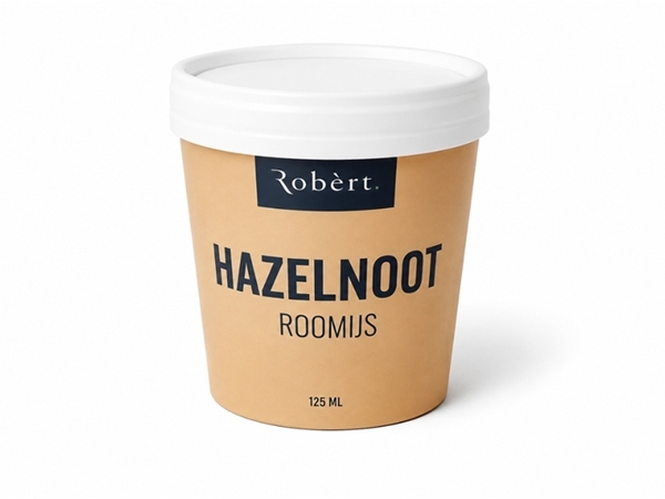 Roomijs hazelnoot 125 ml