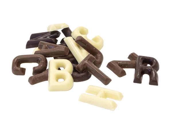 Mini chocoladeletters